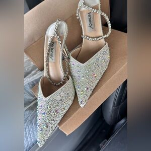 Pointed Sequins High Heels